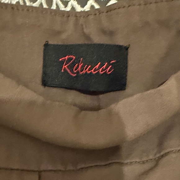 Elegant Brown Flare Women's Pants - Picture 2 of 3